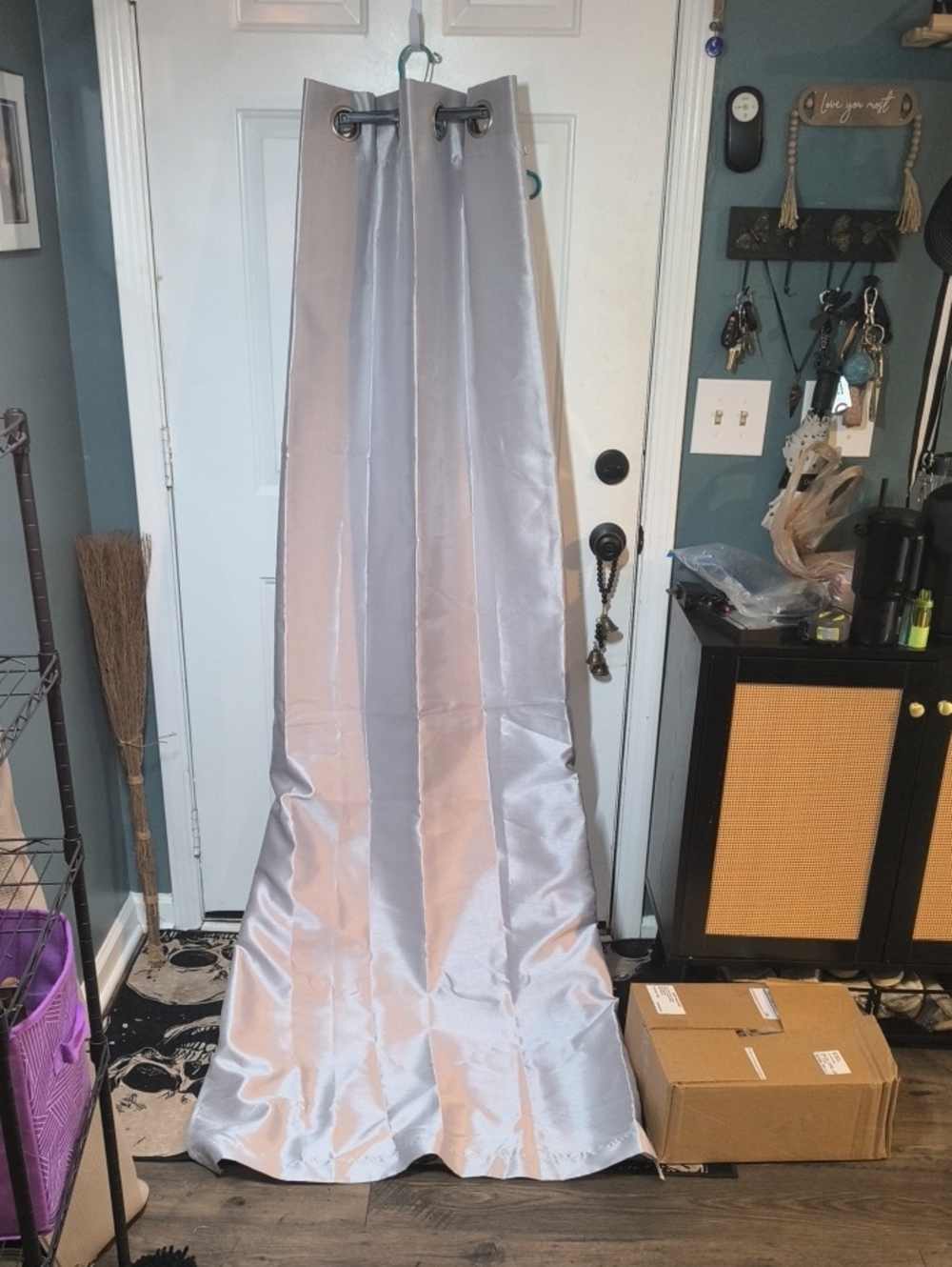 Silver Grommet Top Window Curtain Panels (3)โฆ